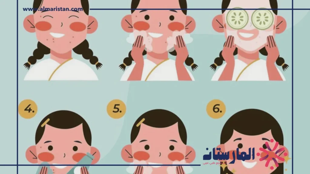 خطوات تنظيف البشرة
