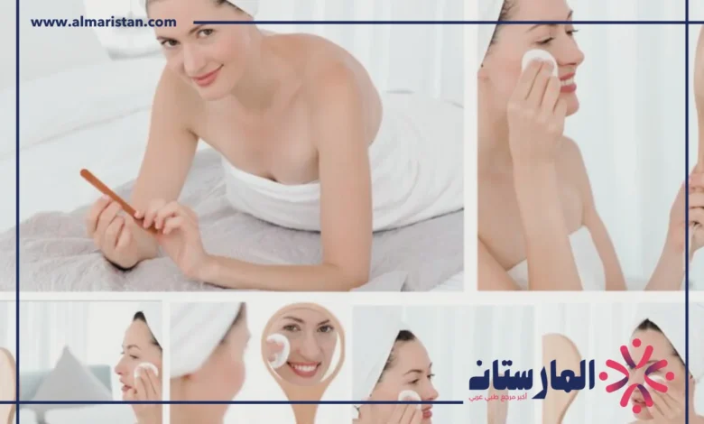 روتين العناية بالبشرة المختلطة